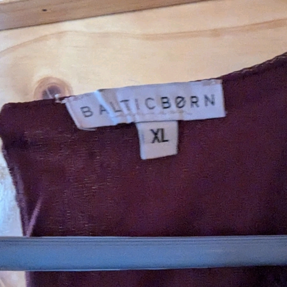 Baltic Born Plum Maxi Dress with Silver Sequins that catch the light. - Picture 3 of 6